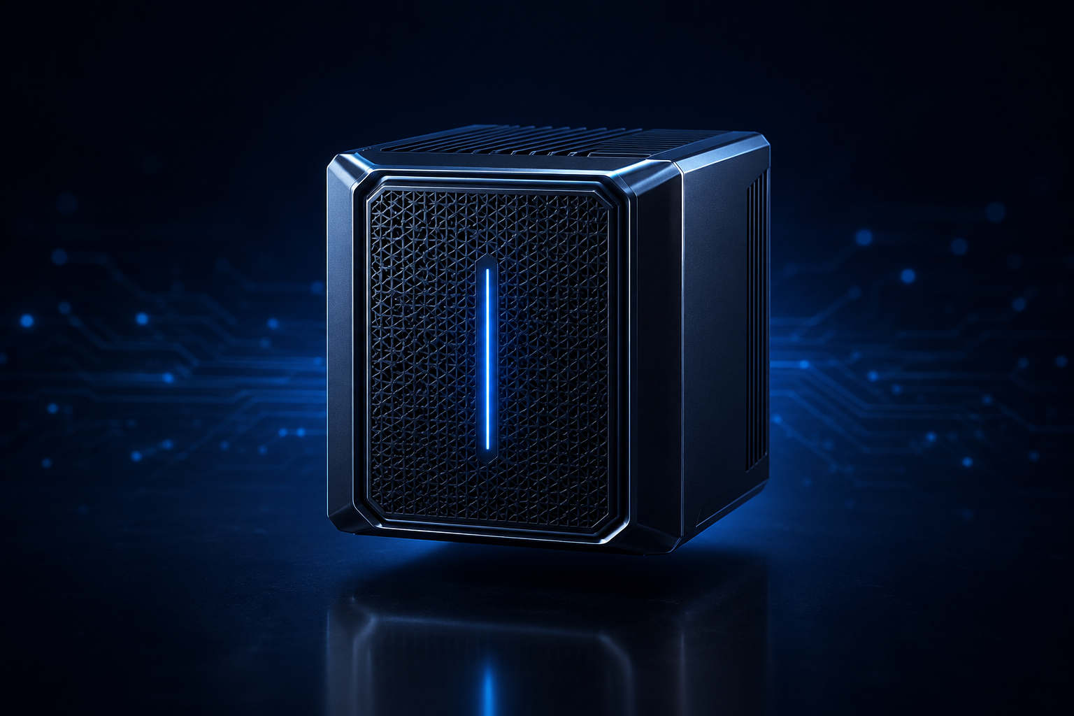 Deskside AI compute unit render — performance-tier private AI box